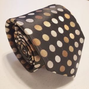 Laurant Bennet Black Geometric  Tie